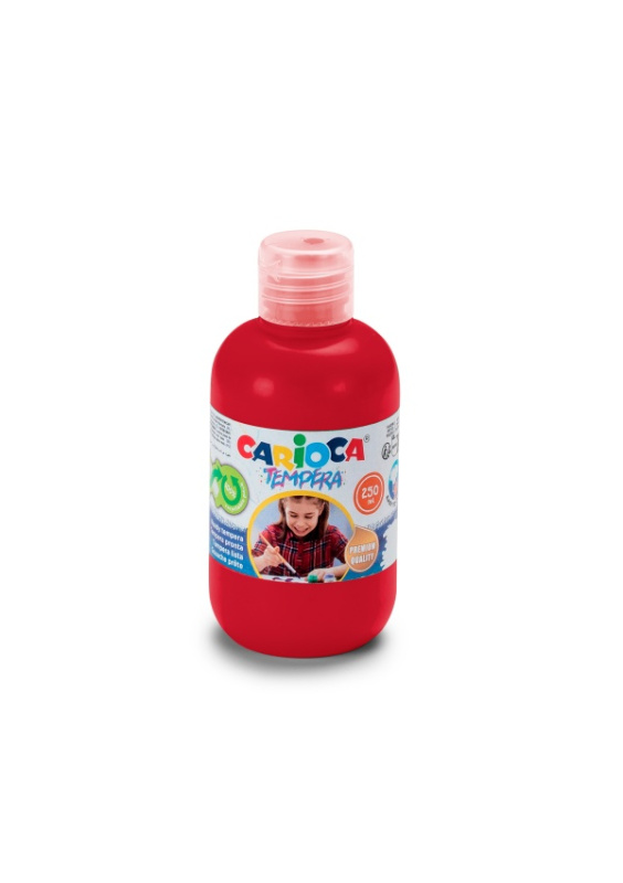 Carioca Temperové barvy 250 ml Barva: Červená Carioca