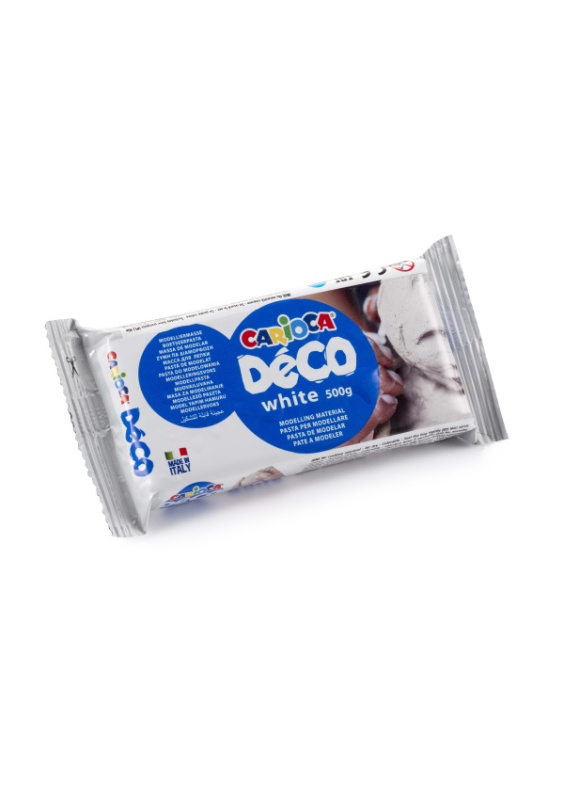 Carioca Déco bílá samotvrdnoucí modelovací hmota 500 g Carioca