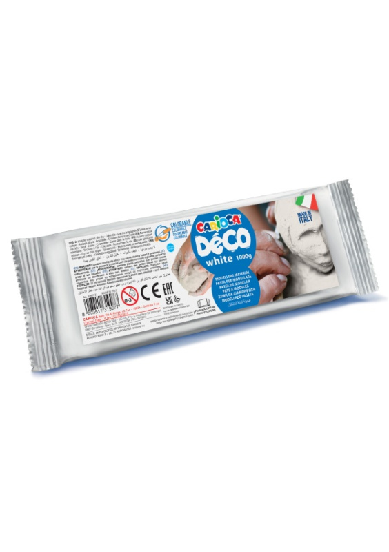 Carioca Déco bílá samotvrdnoucí modelovací hmota 1 kg Carioca