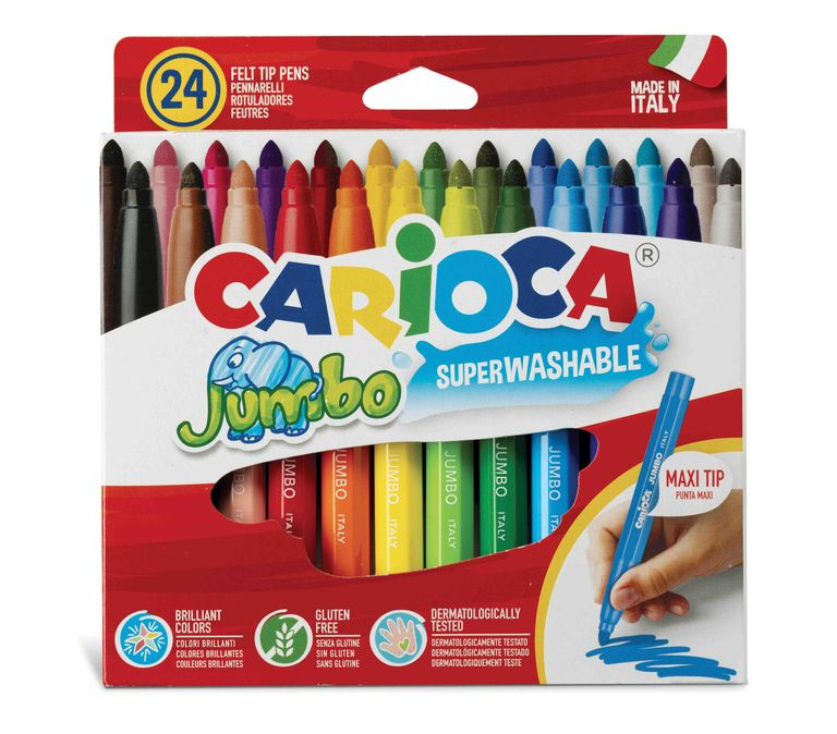Carioca Jumbo fixy 24ks omyvatelné Carioca
