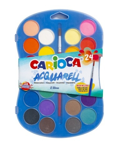 Carioca vodové barvy 24 ks Carioca