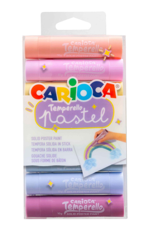 Carioca temperové barvy Pastel 8ks Carioca