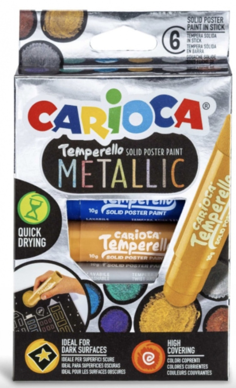 Carioca temperové barvy Metallic 6ks Carioca