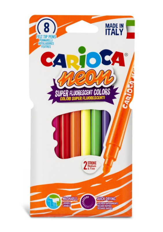 Carioca Neon fixy 8ks Carioca
