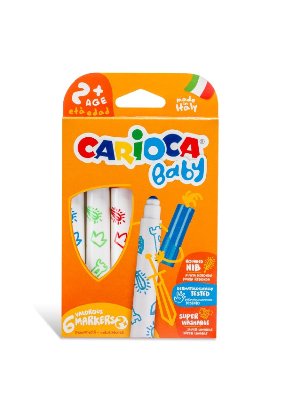 Carioca Baby fixy 6ks omyvatelné Carioca