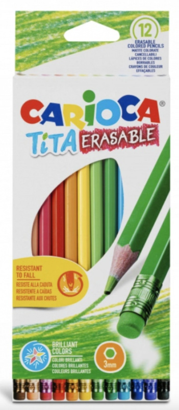 Carioca Tita pastelky 12ks smazatelné Carioca