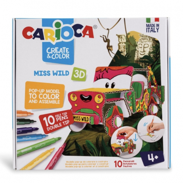Carioca Create a Color 3D Ms. Wild Toys Carioca