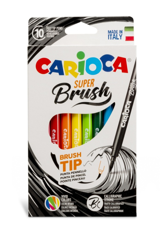 Carioca Fixy se štětcovým hrotem 10 ks Carioca