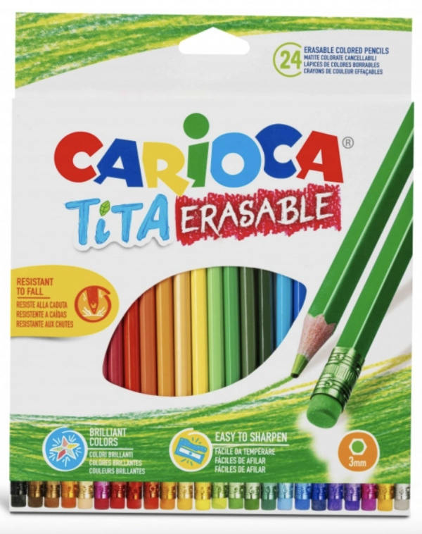 Carioca Tita pastelky 24ks smazatelné Carioca