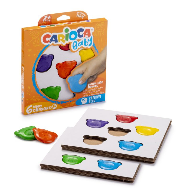 Carioca Baby Teddy voskovky 6ks Carioca