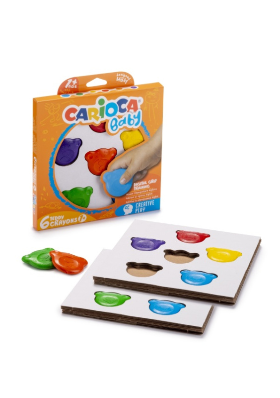 Carioca Baby Teddy voskovky 6ks Carioca