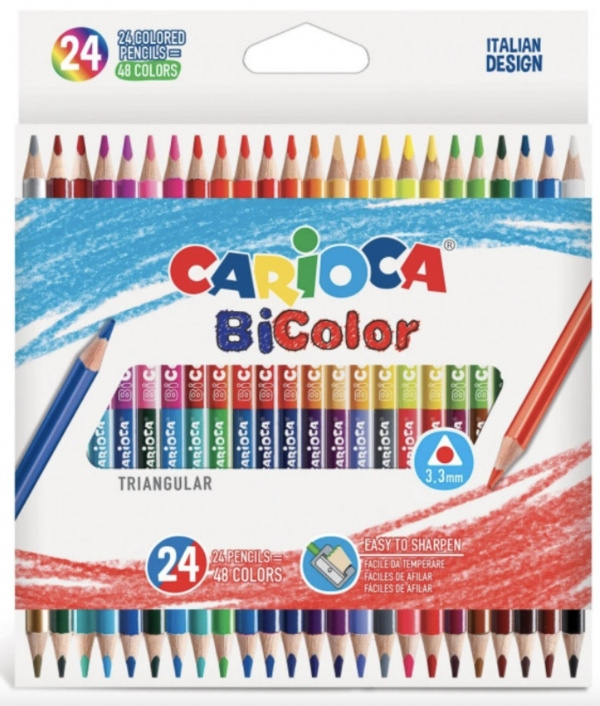 Carioca Bicolor pastelky 24ks Carioca