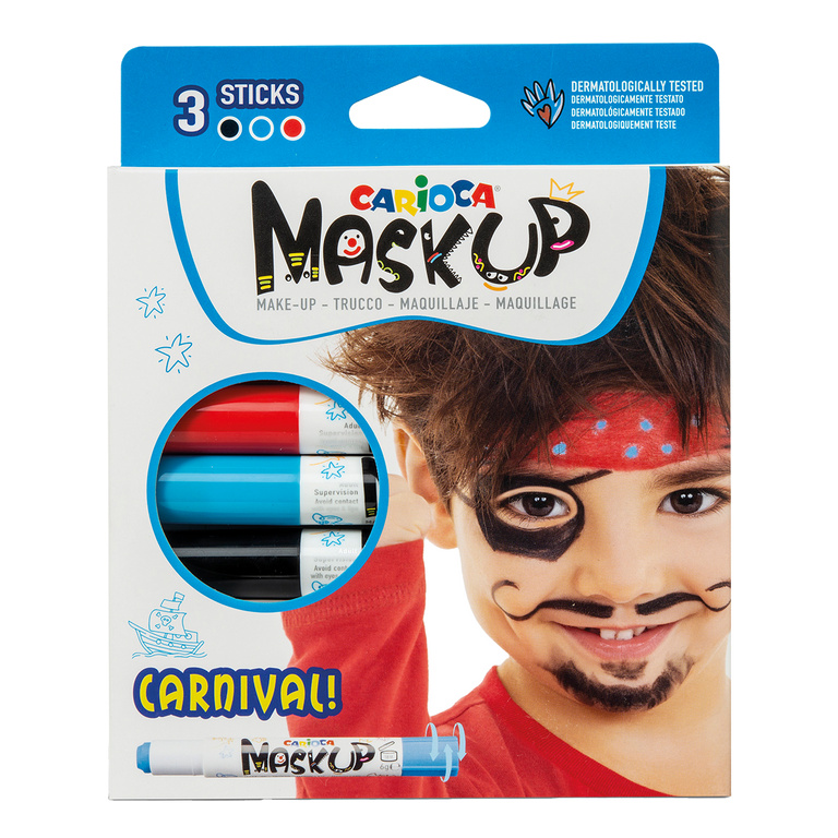 Obličejové barvy v tyčince Carioca Carnival - 3 ks