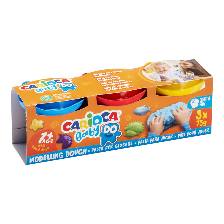 Modelovací hmota Carioca Baby Do 1+, 3 × 75 g