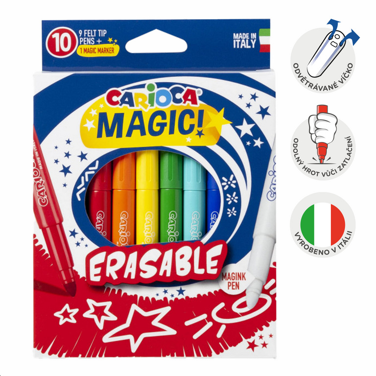 Carioca Magic fixy 10ks smazatelné Carioca