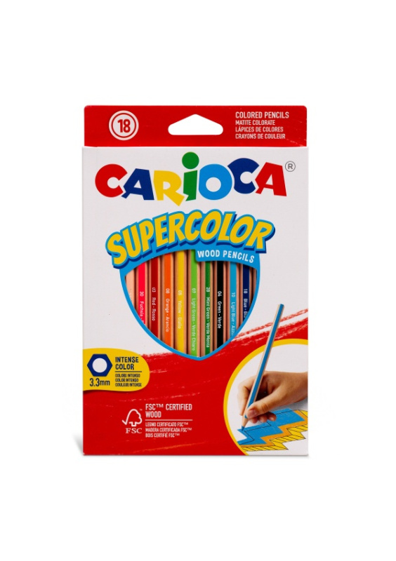 Carioca Supercolor pastelky 18ks Carioca