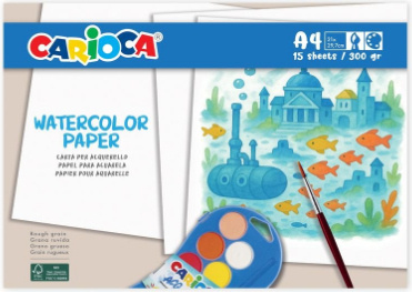 Carioca Papír akvarelový A4 - 15 ks Carioca