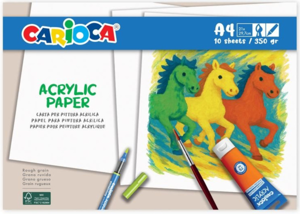Carioca Papír akrylový A4 - 10 ks Carioca