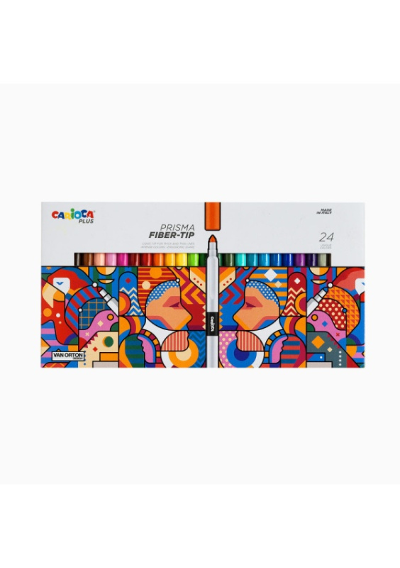 Carioca Plus Prisma Fiber-Tip fixy 24 ks Carioca