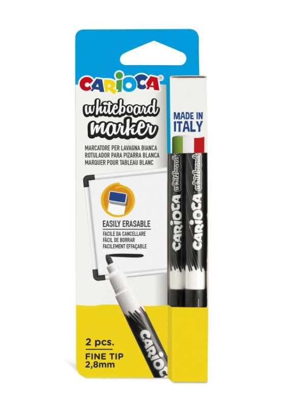 Carioca Stíratelný fix černý 2 ks Carioca