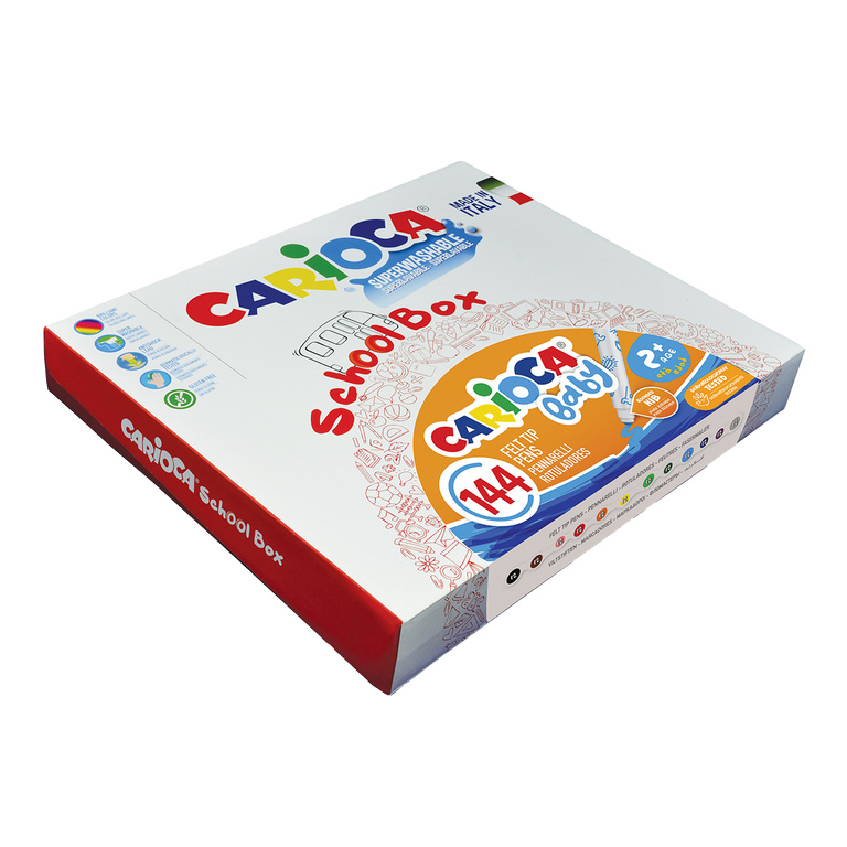 Fixy Carioca Baby 2+, kulatý hrot - papírový box 144 ks