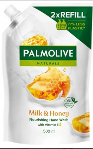 PALMOLIVE Tekuté mýdlo náhradní náplň Honey&Milk 500 ml
