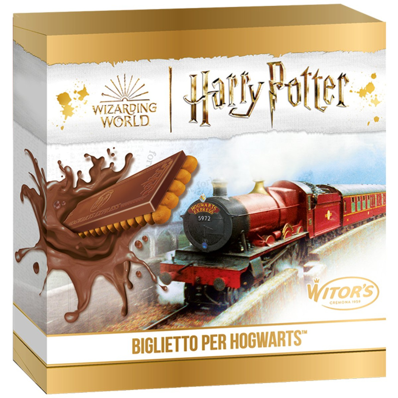 Harry Potter Sušenky ve tvaru jízdenky do Bradavic s mléčnou čokoládou