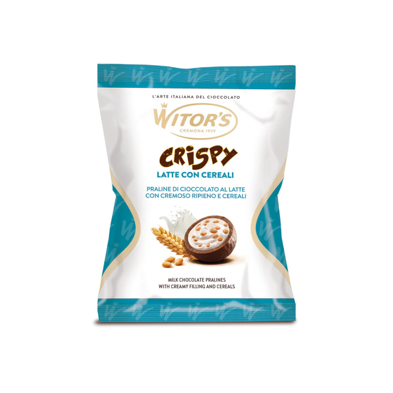 Witor's Pralinky z mléčné čokolády s krémem a cereáliemi (Crispy Latte Cereali) 95g