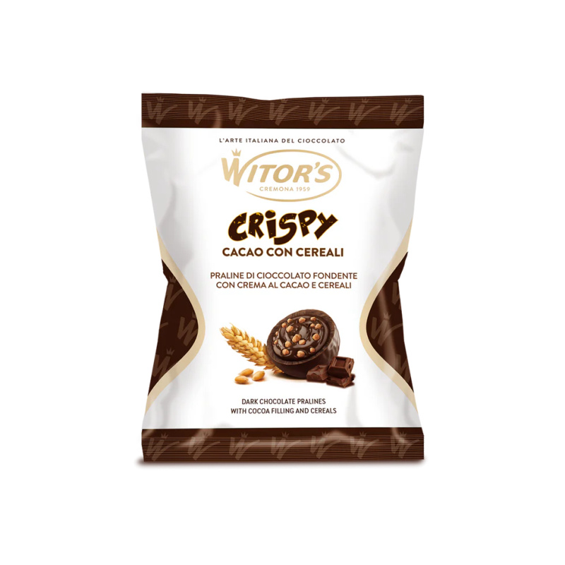 Witor's Pralinky z hořké čokolády s krémem a cereáliemi (Crispy Fondente Cereali) 95g