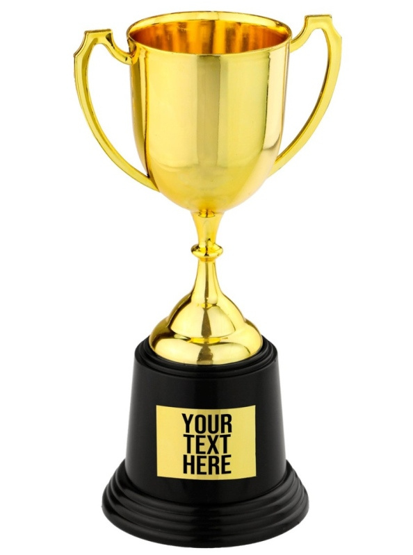 Boland Zlatá trofej plastový pohár 22 cm