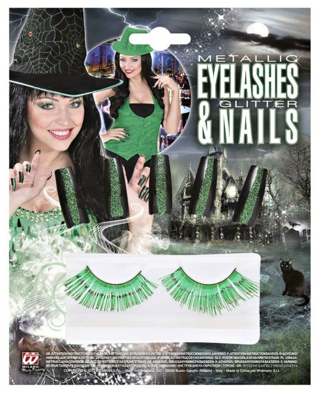 Set čarodějnice nehty + řasy EPEE Merch Widman