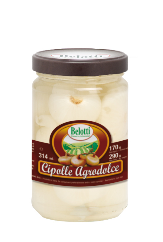 Belotti Cibule ve sladkokyselém nálevu (Cipolle Agrodolce) 314ml