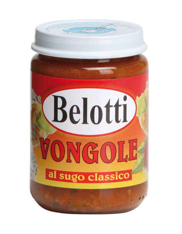 Belotti Mušle v rajčatové omáčce (Vongole Al Sugo Classico) 130g