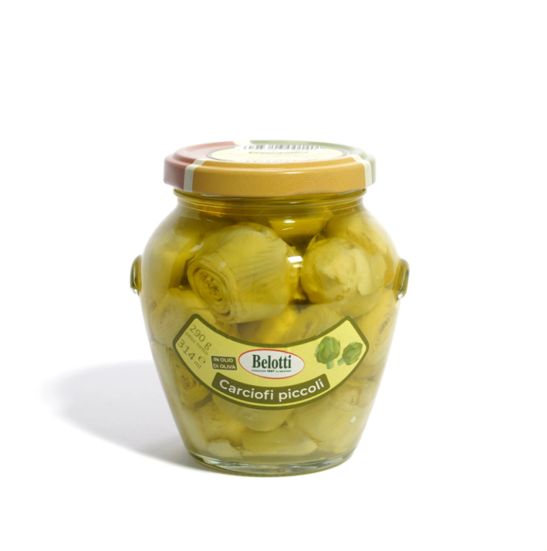 Belotti malé artyčoky v olivovém oleji (carciofi piccoli) 314ml