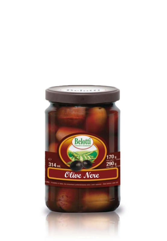 Belotti Černé olivy v balsamicu (Olive Nere Calamata) 314ml