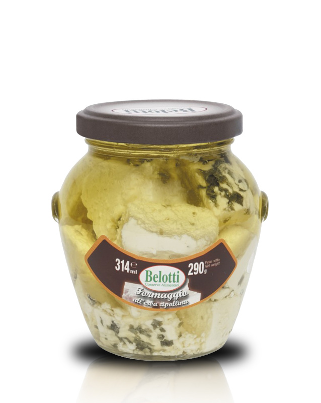 Belotti Nakládaný sýr s pažitkou (Formaggio All'Erba Cipollina) 314ml
