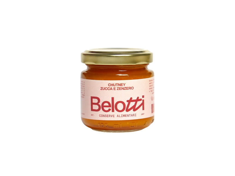 Belotti Chutney z dýně a zázvoru (Chutney Zucca e Zenzero) 100g