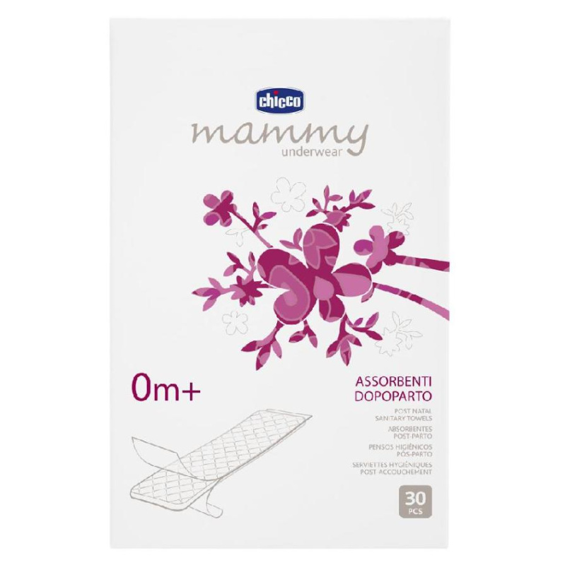 Chicco Mammy Post Natal Sanitary Towels porodnické vložky 30 ks
