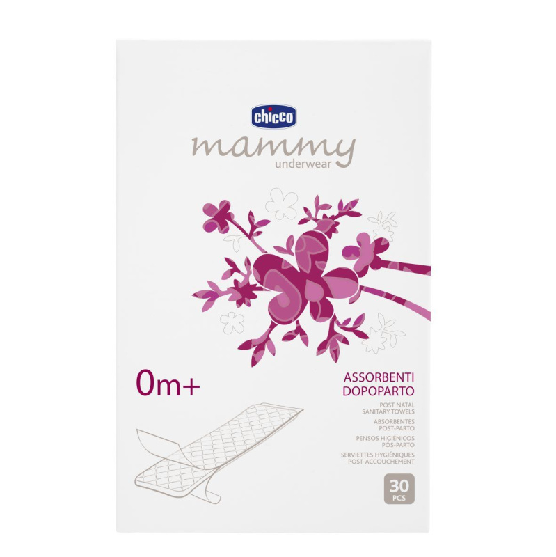 Chicco Mammy Post Natal Sanitary Towels porodnické vložky 30 ks