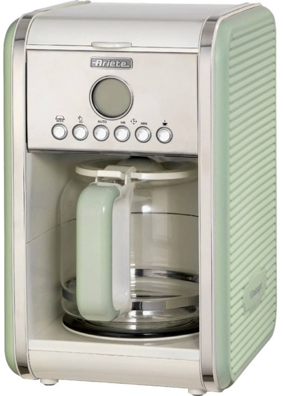 Kávovar na překapávanou kávu Ariete Vintage ART 1342/04 / 900 W / kapacita 12 šálků / zelená Varianta: ivi1