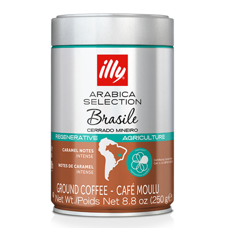 illy Brazil Cerrado Mineiro mletá káva 250 g