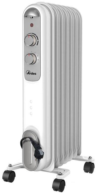 Olejový radiátor Ardes 4R07S / příkon 1 500 W /  do 45 m³ / šedá Varianta: ivi1