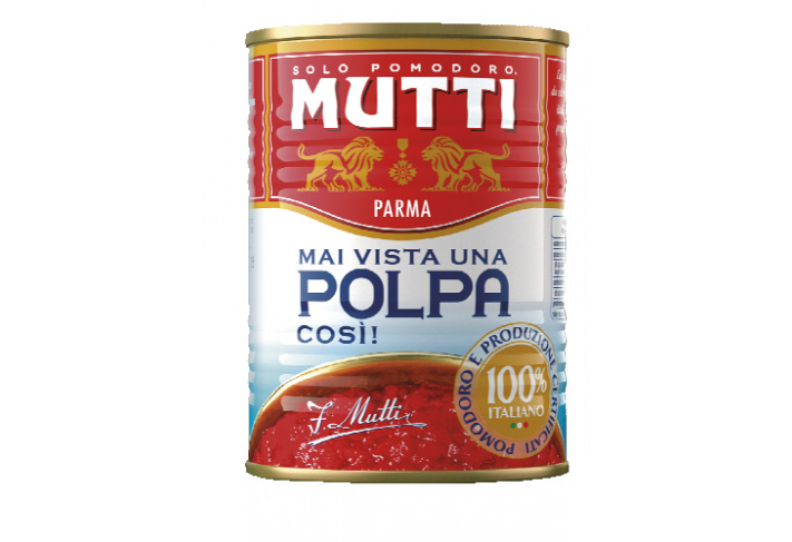 Mutti rajčata krájená (Polpa di Pomodora) 400g
