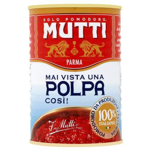 Mutti rajčata krájená (Polpa di Pomodora) 400g