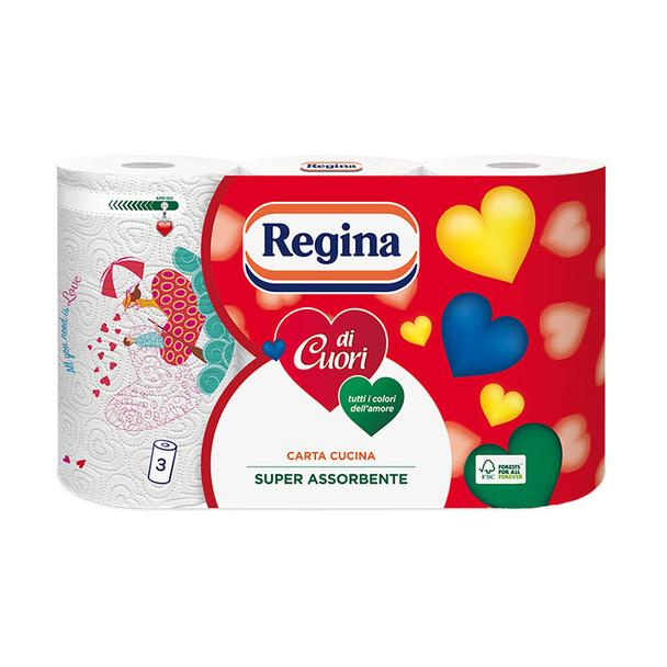 Sofidel papírové utěrky Regina di Cuori (3 role)
