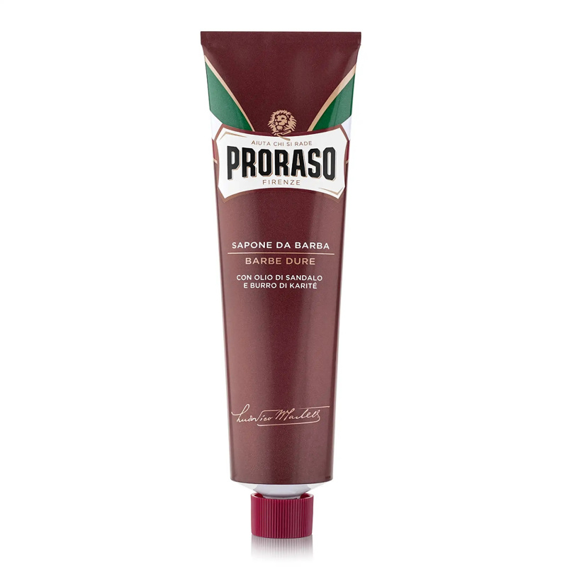 Proraso Red mýdlo na holení pro tvrdé vousy v tubě 150 ml