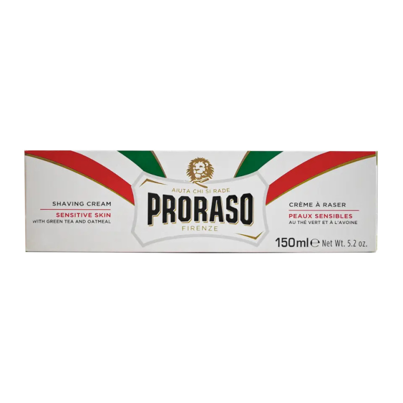 Proraso White mýdlo na holení pro citlivou pleť v tubě 150 ml