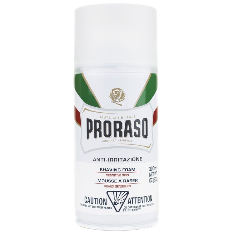 Proraso White pěna na holení pro citlivou pleť 300 ml