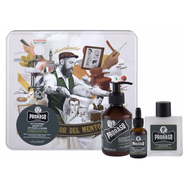 Proraso Set Beard Routine sada na vousy Cypress and Vetyver