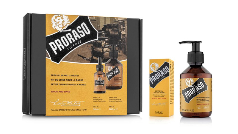 Proraso Set Beard Original dárková sada na vousy pro muže Wood and Spice